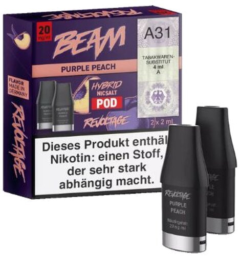Revoltage Beam Pod  Purple Peach 20mg