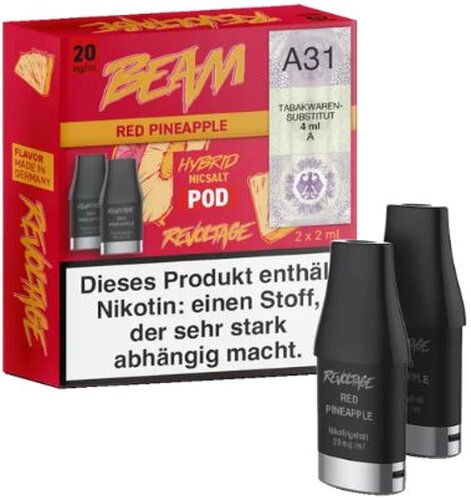 Revoltage Beam Pod Red Pineapple 20mg Revoltage Beam Pod Red Pineapple 20mg