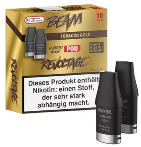 Revoltage Beam Pod Tobacco Gold 10mg
