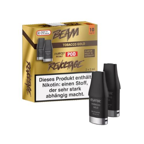 Revoltage Beam Pod Tobacco Gold 10mg Revoltage Beam Pod Tobacco Gold 10mg