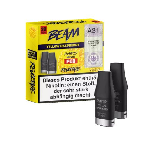 Revoltage Beam Pod  Yellow Raspberry 20mg