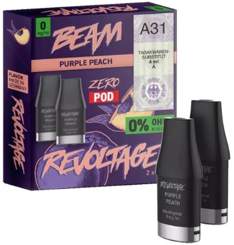 Revoltage Beam Zero Pod  Purple Peach 0mg