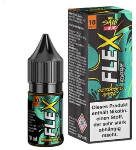Revoltage Flex Nic Salt Liquid Overdosed Apple 10mg