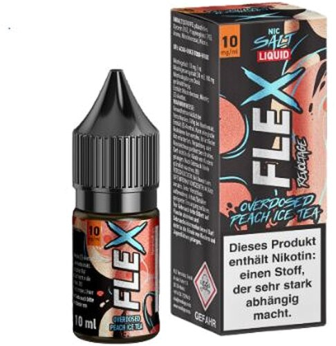 Revoltage Flex Nic Salt Liquid Overdosed Peach Ice Tea 10mg Revoltage Flex Nic Salt Liquid Overdosed Peach Ice Tea 10mg