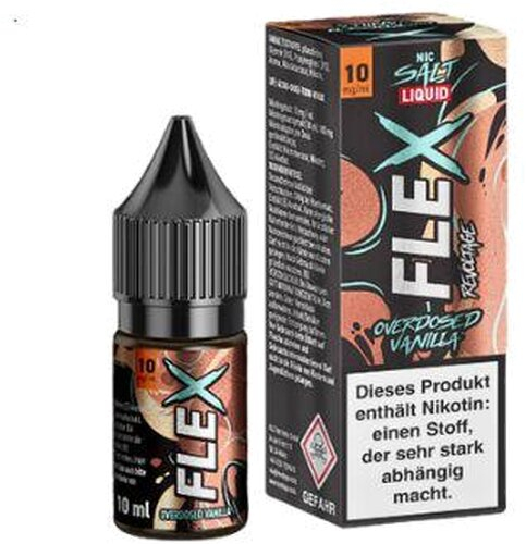 Revoltage Flex Nic Salt Liquid Overdosed Vanilla 10mg