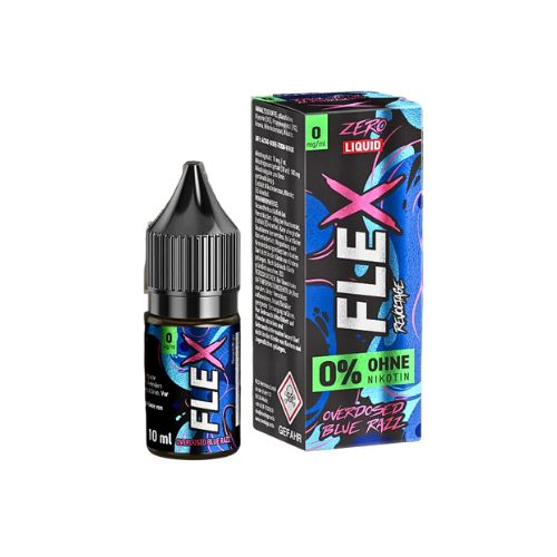 Revoltage Flex Zero Liquid Overdosed Blue Razz 0mg
