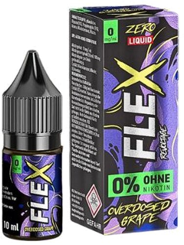 Revoltage Flex Zero Liquid Overdosed Grape 0mg