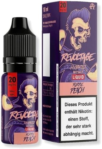 Revoltage Purple Peach Nikotinsalz Liquid 10ml 20mg
