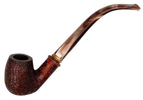 RICO Lesepfeife Elfo rustik braun ca.20 cm Acrylmundstück Braun