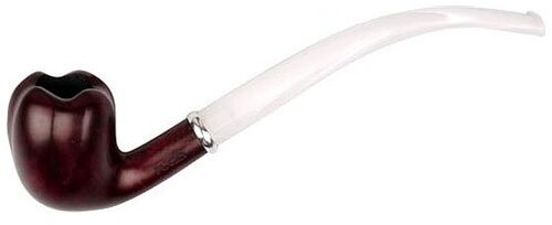 RICO Lesepfeife Fata rot, ca.20 cm Acrylmundstück  Mundstück weiß RICO Lesepfeife Fata rot, ca.20 cm Acrylmundstück  Mundstück weiß