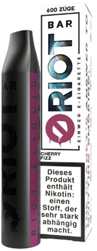 Riot Bar Vape Cherry Fizz Einweg E-Zigarette 20mg Riot Bar Vape Cherry Fizz Einweg E-Zigarette 20mg