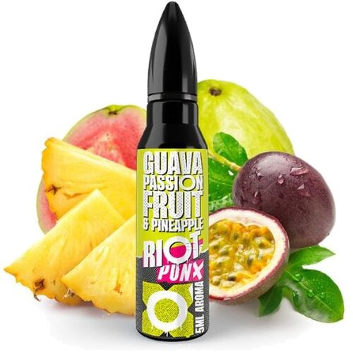 RIOT SQUAD PUNX GUAVA PASSION FRUIT & PINEAPPLE Aroma Guava Passion Fruit & Pineapple 5ml RIOT SQUAD PUNX GUAVA PASSION FRUIT & PINEAPPLE Aroma Guava Passion Fruit & Pineapple 5ml