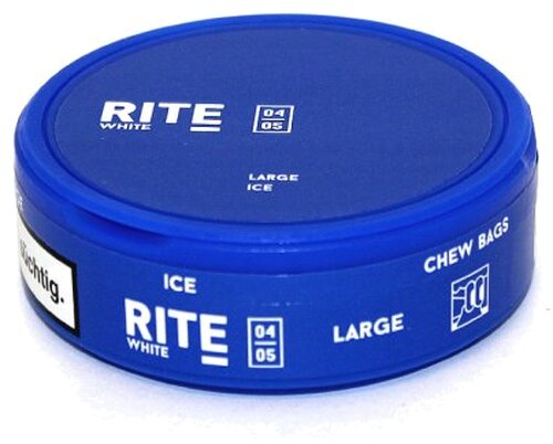 RITE Ice White Large Chewing Bags Kautabak