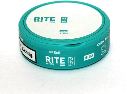RITE Spear White Slim Chewing Bags Kautabak