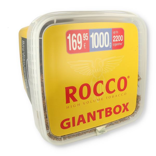 Rocco Gelb High Volumentabak Giantbox 1000g Eimer