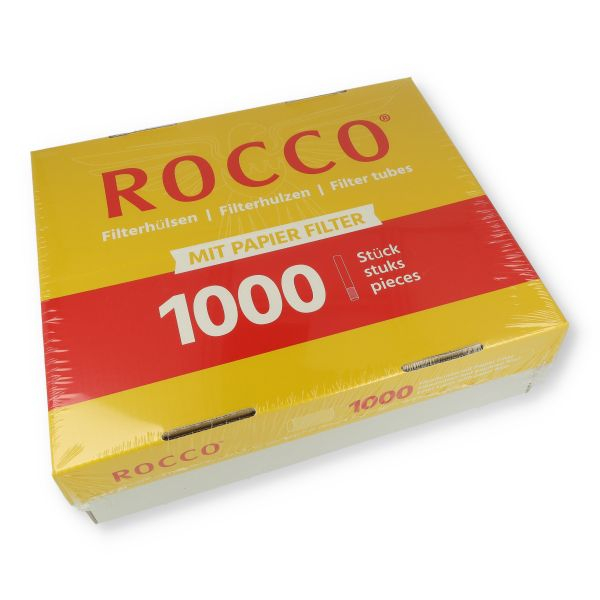 Rocco Zigarettenhülsen mit Papierfilter 1000 Stück