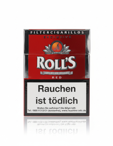 Rolls Filter Zigarillos Red Naturdeckblatt Full Flavour 23er