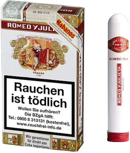 Romeo Y Julieta No.3 Tubos Zigarren 3 Stk. Romeo Y Julieta No.3 Tubos Zigarren 3 Stk.