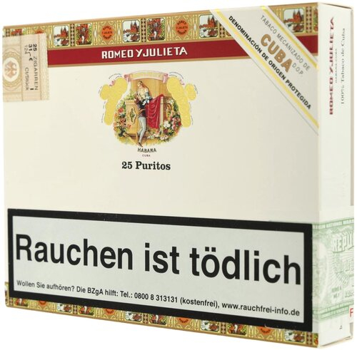Romeo Y Julieta Puritos Zigarillo 25 Stk Romeo Y Julieta Puritos Zigarillo 25 Stk