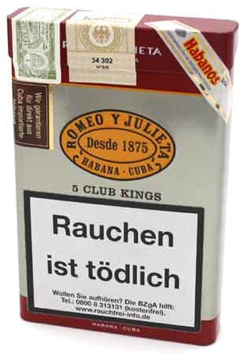 Romeo Y Julieta Zigarren Club Kings 5Stk. Romeo Y Julieta Zigarren Club Kings 5Stk.