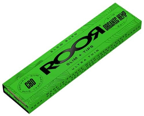 RooR Rolling Paper Organic Hemp Slim+Tips 32 Blatt+Tips RooR Rolling Paper Organic Hemp Slim+Tips 32 Blatt+Tips