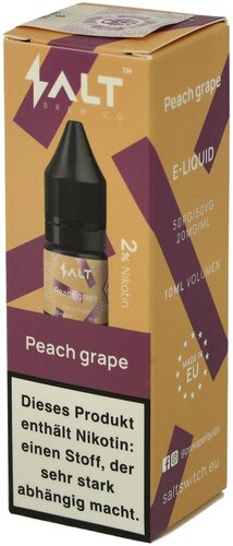 Salt Liquid Peach Grape 20mg/ml 10ml Salt Liquid Peach Grape 20mg/ml 10ml