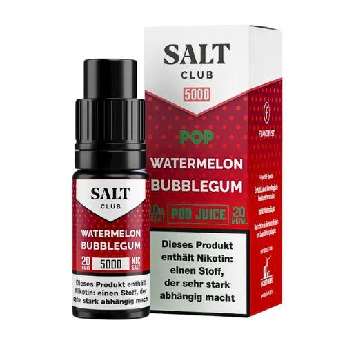 Salt Club 5000 Nikotinsalz Liquid Pop Watermelon Bubblegum 20mg