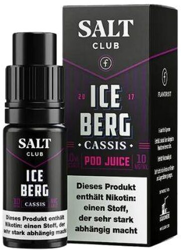 Salt Club Nikotinsalz Liquid Ice Berg Cassis10mg Salt Club Nikotinsalz Liquid Ice Berg Cassis10mg