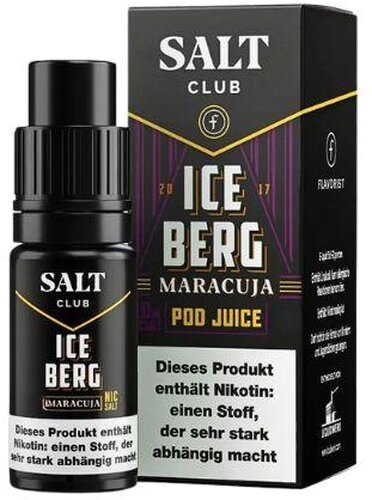 Salt Club Nikotinsalz Liquid Ice Berg Maracuja 20mg