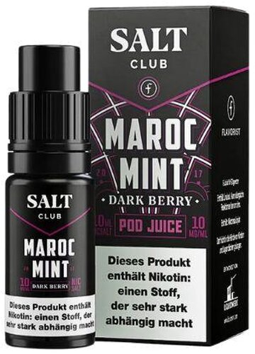 Salt Club Nikotinsalz Liquid Maroc Mint Dark Berry 10mg