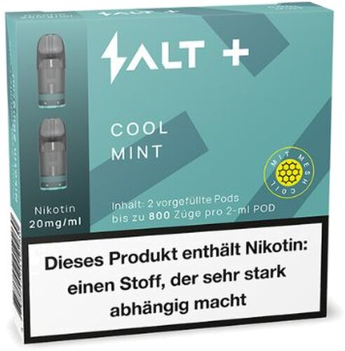 Salt Plus Cool Mint Prefilled Pods 2x2ml 20mg Salt Plus Cool Mint Prefilled Pods 2x2ml 20mg