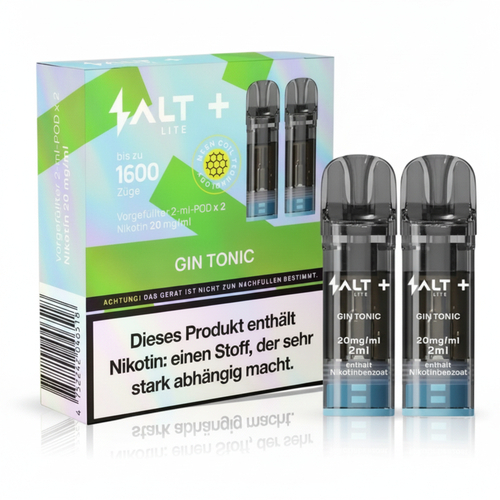 Salt Plus Lite Gin Tonic Prefilled Pods 2x2ml 20mg