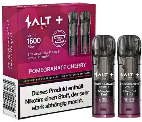 Salt Plus Lite Pomegranate Cherry Prefilled Pods 2x2ml 20mg