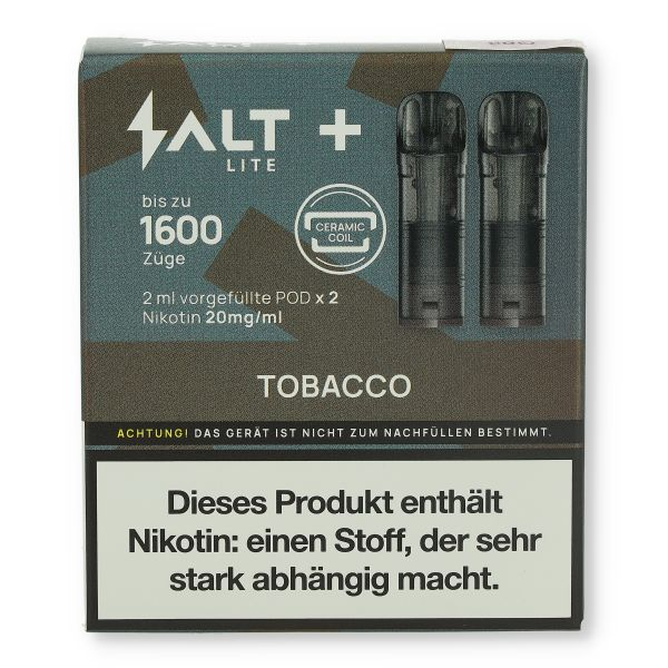 Salt Plus Lite Tobacco Prefilled Pods 2x2ml 20mg
