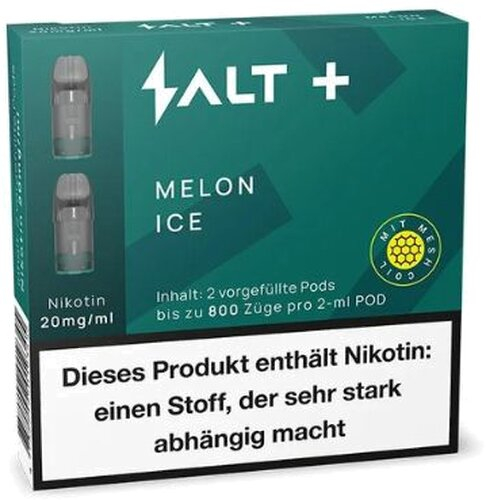Salt Plus Melon Ice Prefilled Pods 2x2ml 20mg Salt Plus Melon Ice Prefilled Pods 2x2ml 20mg