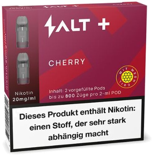 Salt Plus Cherry Prefilled Pods 2x2ml 20mg Salt Plus Cherry Prefilled Pods 2x2ml 20mg