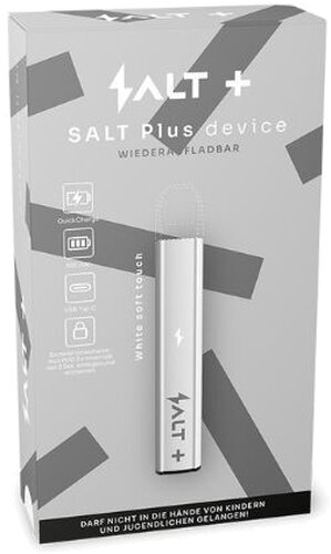 Salt Plus Device-Kit White Soft Touch Akkuträger Salt Plus Device-Kit White Soft Touch Akkuträger