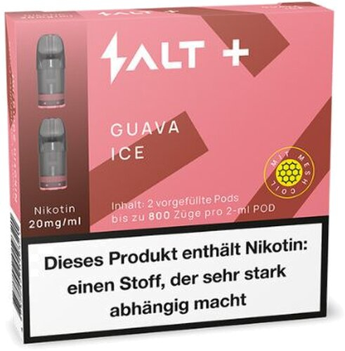 Salt Plus Guava Ice Prefilled Pods 2x2ml 20mg