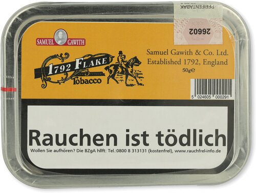 Samuel Gawith 1792 Flake Pfeifentabak 50g Dose Samuel Gawith 1792 Flake Pfeifentabak 50g Dose