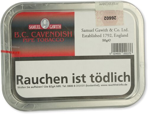 Samuel Gawith BCC Pfeifentabak 50g Dose Samuel Gawith BCC Pfeifentabak 50g Dose