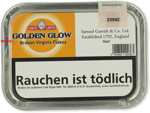Samuel Gawith Golden Glow Pfeifentabak 50g Dose Samuel Gawith Golden Glow Pfeifentabak 50g Dose