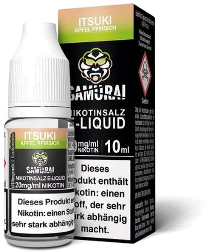 Samurai Nikotinsalz Liquid Itsuki Apfel Pfirsich 20mg