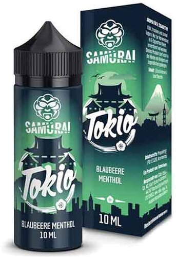 Samurai Tokio Blaubeere Menthol Aroma 10ml Samurai Tokio Blaubeere Menthol Aroma 10ml