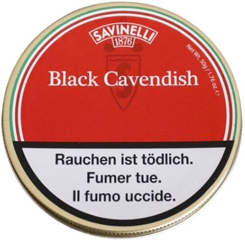 Savinelli Black Cavendish Pfeifentabak 50g Savinelli Black Cavendish Pfeifentabak 50g