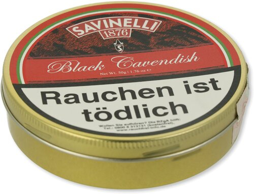 Savinelli Black Cavendish Pfeifentabak 50g