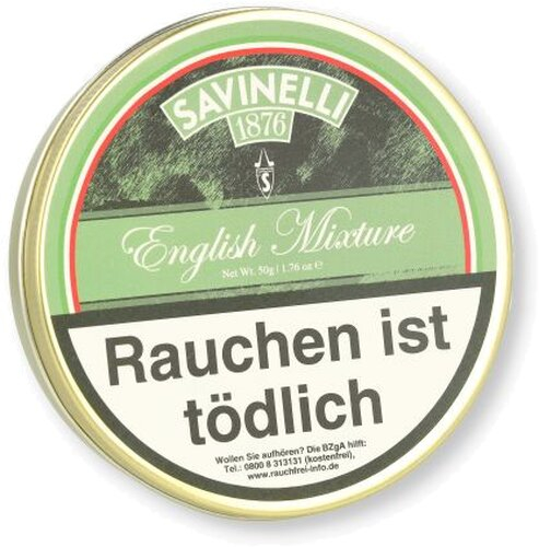 Savinelli English Mixture Pfeifentabak 50g Dose Savinelli English Mixture Pfeifentabak 50g Dose
