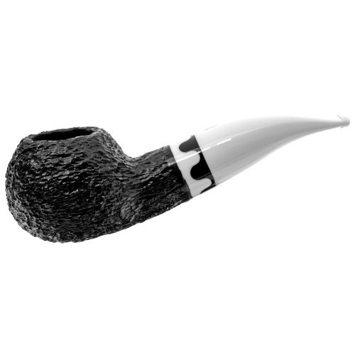 Savinelli Pfeife Balanzone Rustic 320 Schwarz