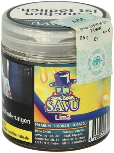 Savu Lim 2 25g Shisha Tabak