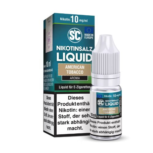 SC Nikotinsalz Liquid American Tobacco 10mg SC Nikotinsalz Liquid American Tobacco 10mg