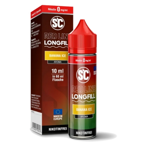 SC Red Line Longfill Banana Ice Aroma 10ml SC Red Line Longfill Banana Ice Aroma 10ml